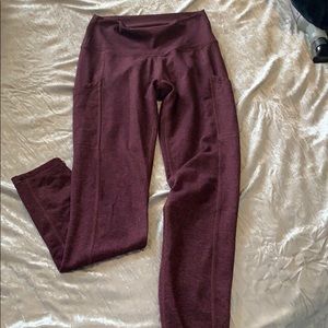 Maroon leggings